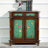 American Vintage Shoe Cabinet Side Cabinet 9 Pair Shoe Storage Cabinet