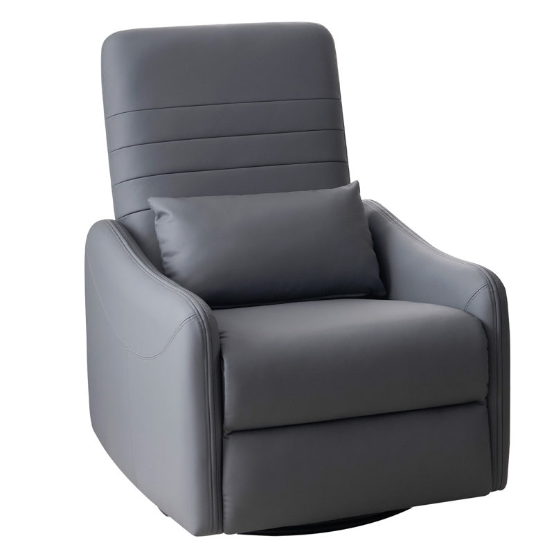 Fauteuil inclinable Taeju, Cuir synthétique gris