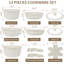 Ensemble de batterie de cuisine en aluminium 13 pièces