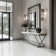 Bianco Dolomite Gridwork 12 in. x 12 in. Polished Marble Mosaic Tile