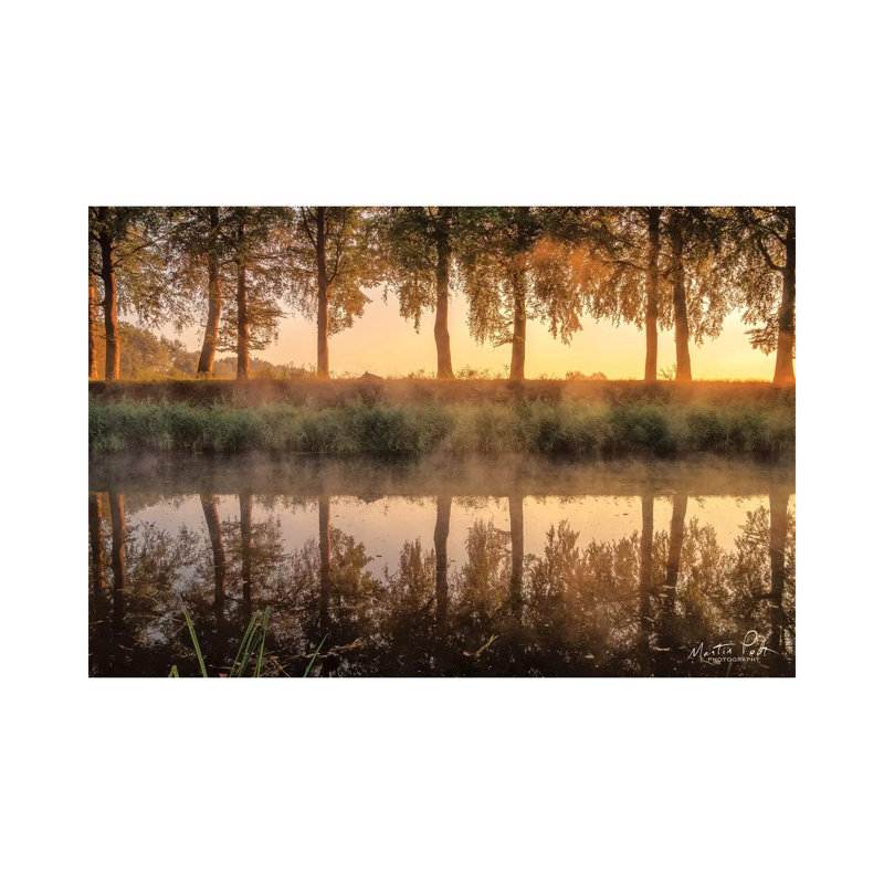 Sunrise In The Netherlands by Martin Podt - Wrapped Canvas Print, 20.32 cm H x 30.48 cm W