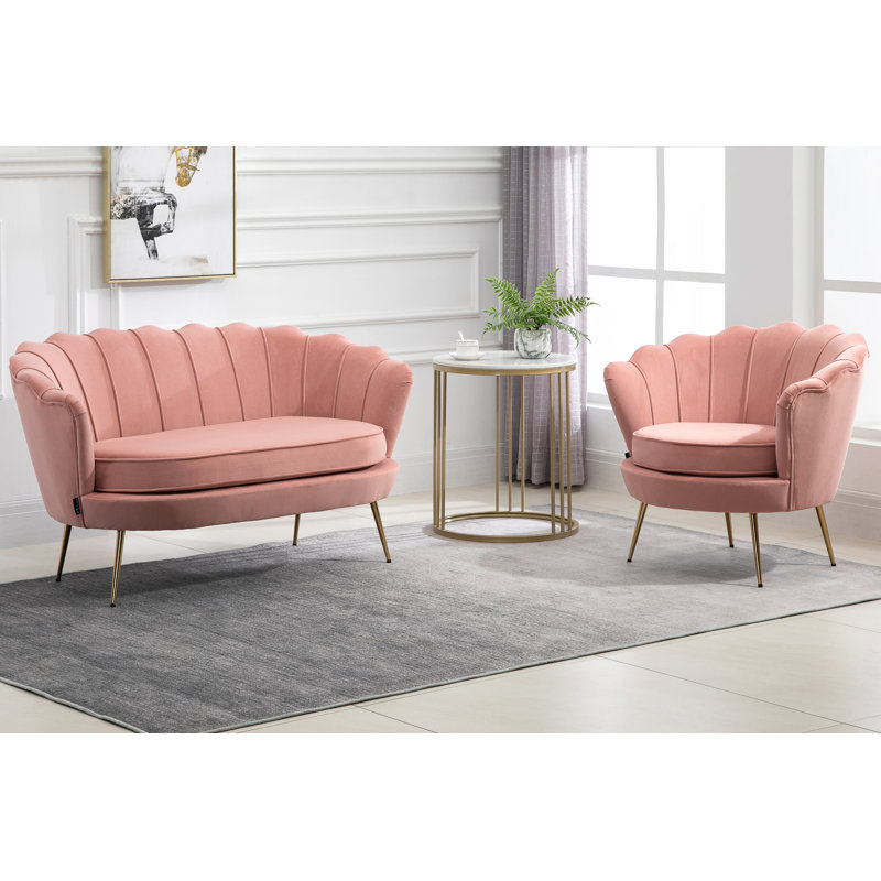 Corona Tub Chair, Coral