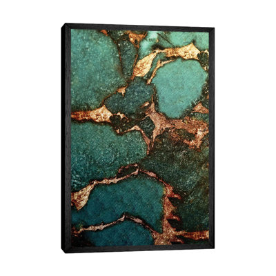 Gemstone And Gold - Emerald by Monika Strigel - Painting on Canvas