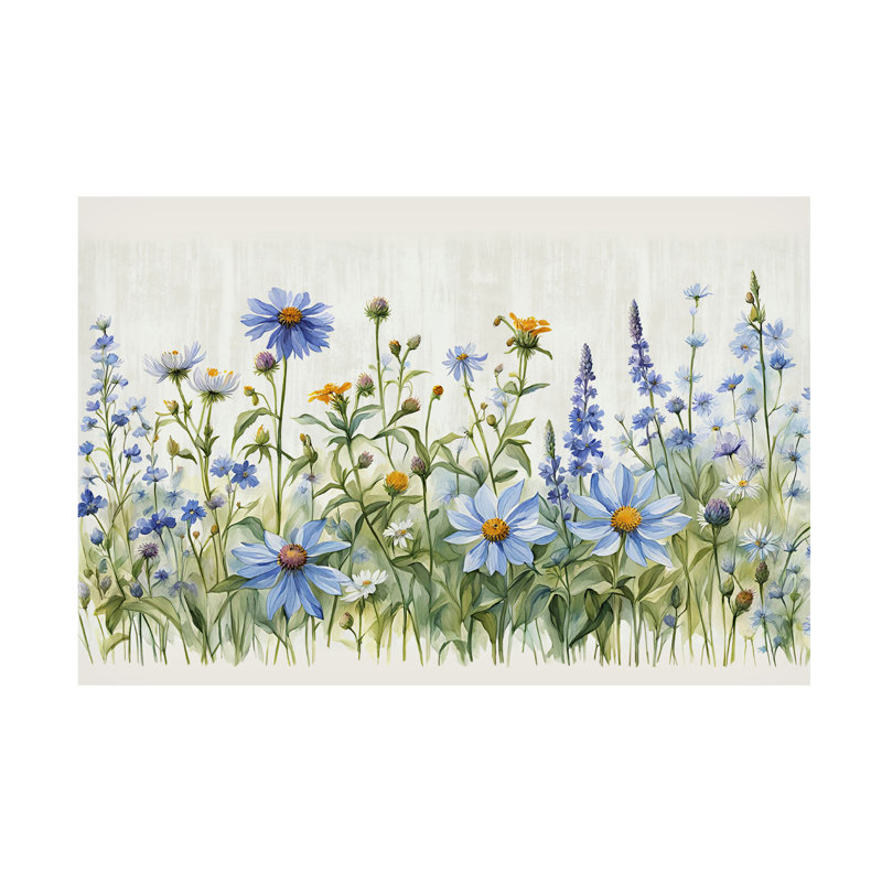 Art sur toile bleu, Tina Lavoie, H 16 po x l 24 po