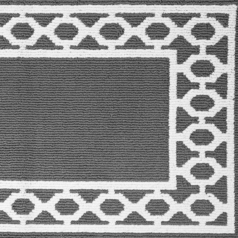 Jean Pierre New York Christine Border Machine Washable All Loop Tufted Rugs 1-Piece, Rectangle 2'2" x 3'9"