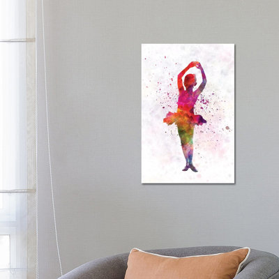 Ballerina Dancing II 1 Piece Wrapped Canvas Wall Art
