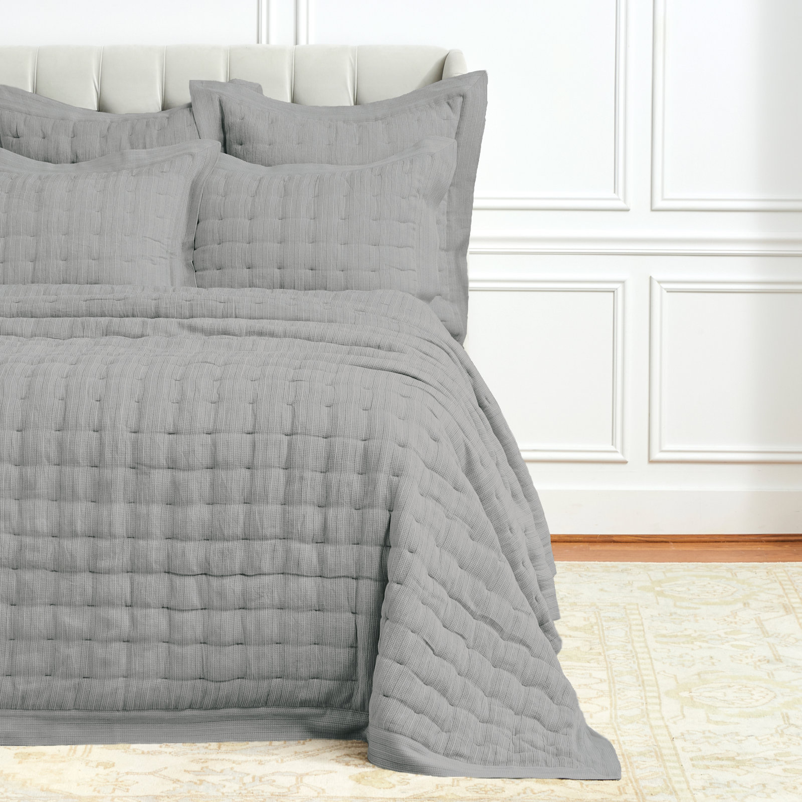 Natasha 100% Cotton Envelope Sham, Standard/Twin, Shale