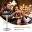Deaisha Swivel Upholstered Adjustable Height Counter Stool with Metal Frame