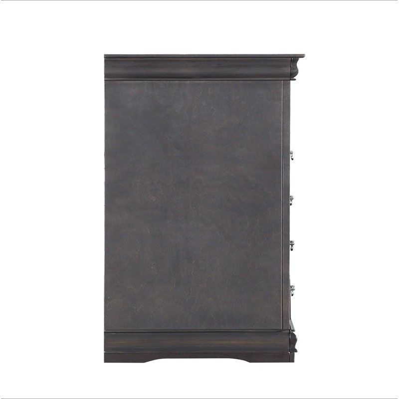 Commode Louis Philippe gris foncé, Gris foncé
