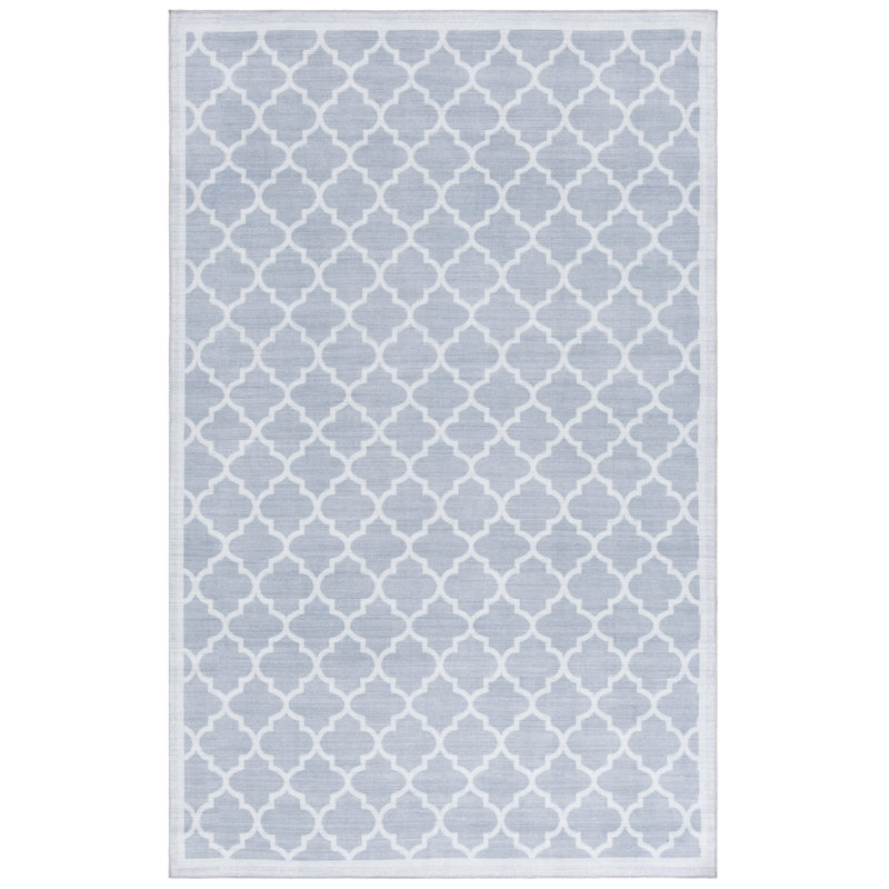 Tapis géométrique lavable à la machine Valire, Rectangle 6 pi x 9 pi