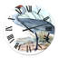 Oiseaux australiens rétro V - horloge murale traditionnelle-60280182