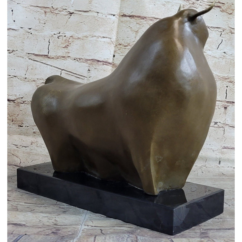 Art moderne abstrait taureau bronze Figurine BOTERO