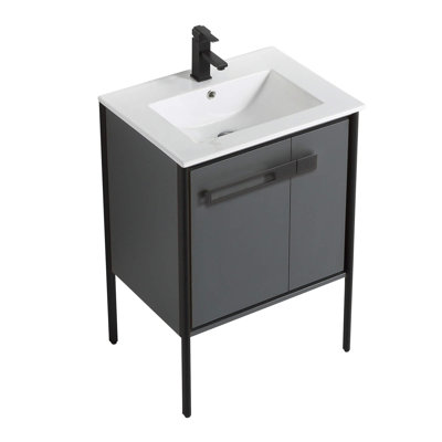 Meuble-lavabo simple 24 po