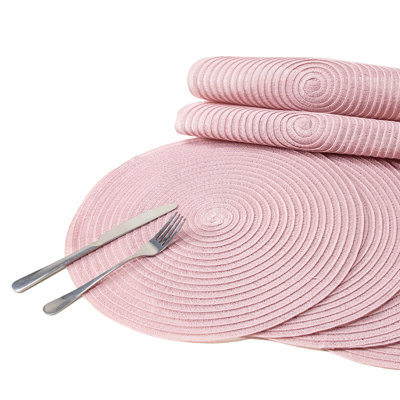 Braided Placemats Set of 4 White