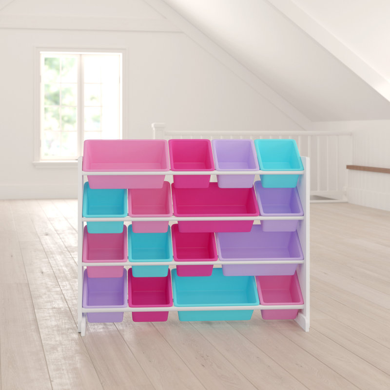 Aaban Viv + Rae™ Toy Organizer, White/Pink/Blue/Purple