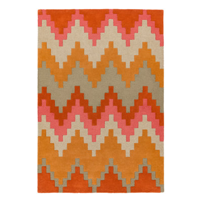 Hargrove Chevron Wool Hand Tufted Area Rug