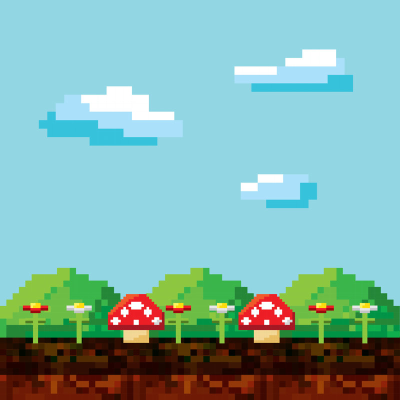Video Game - Wrapped Canvas Print, 30cm H x 30cm W x 3.8cm D