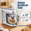 Robot pâtissier électrique argenté à tête inclinable, 6 litres et 10 vitesses-135227168