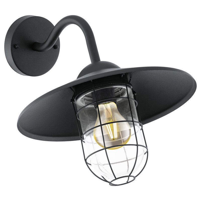 Culver 25cm H Outdoor Barn Light, Black