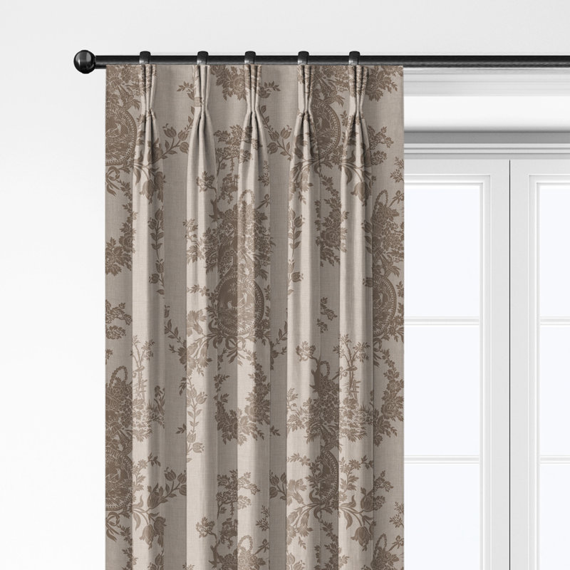 Ensemble de 2 rideaux en coton naturel Country Country, L 40 po x L 96 po