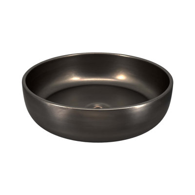 Bliss 16" Round Fireclay Vessel Bathroom Sink