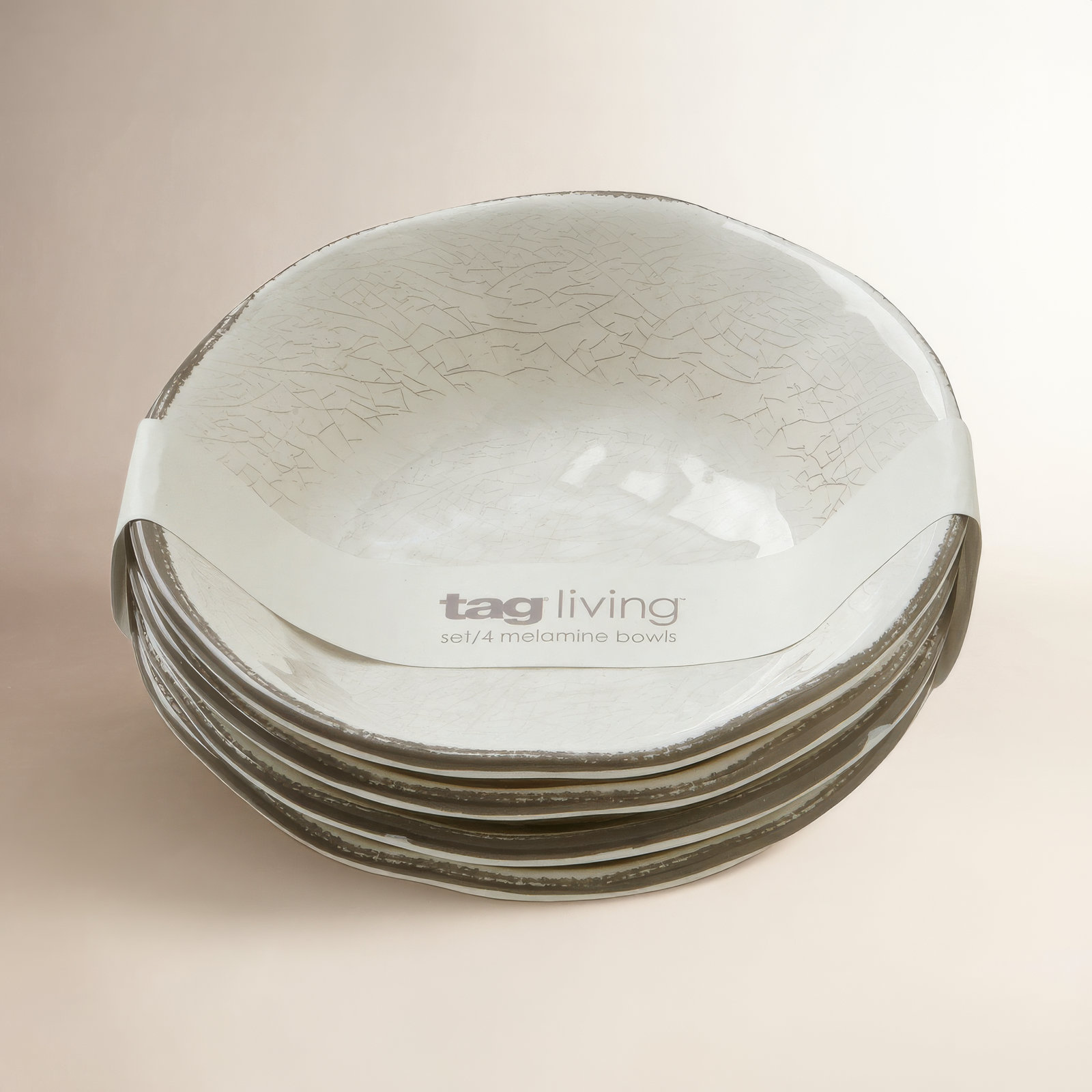 10oz. Melamine Cereal Bowl, Beige