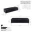 Banc de rangement en velours Marius-1052630150