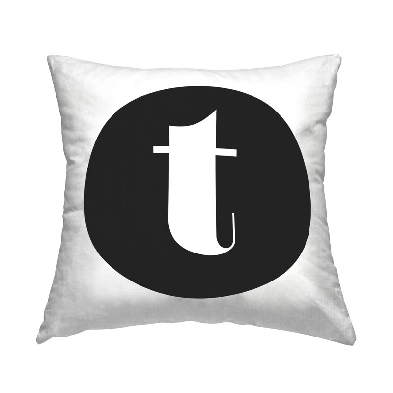 Coussin décoratif noir, T