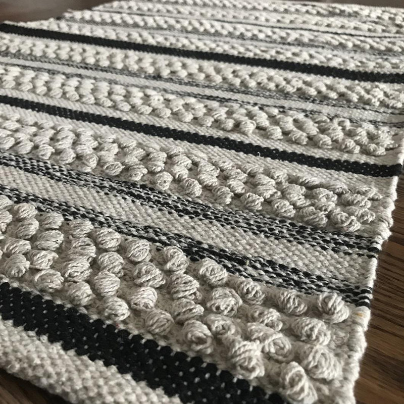 Tapis blanc en coton Sudbury
