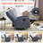 Manual Recliner Chair With Rocker And Swivel In Fabric For Living Room-2065767868