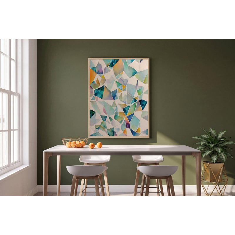 Vibrant Mosaic Fragments, 20" H x 26" W