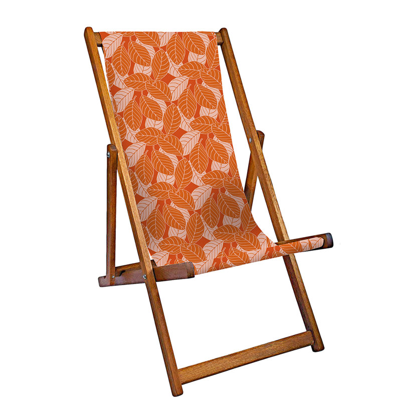 Manilow Folding Deck Chair, Orange