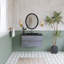 Meuble-lavabo mural simple avec plateau sable sable Quartz 35,4 po Shilap