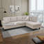 Canapé modulaire en L blanc cassé Fluffy-1133175056