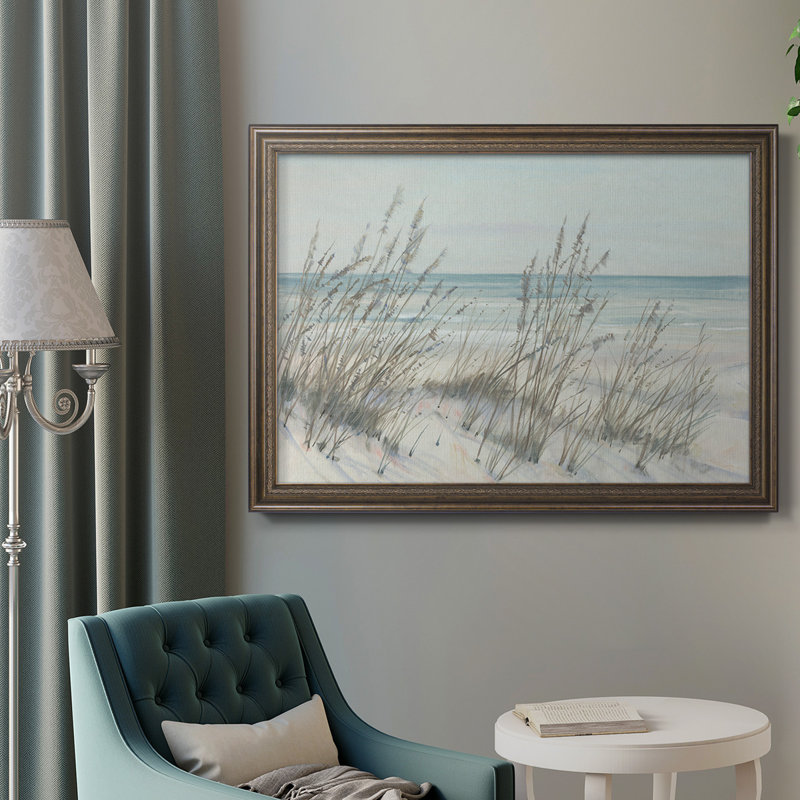 Beach Grass I, toile encadrée de qualité supérieure - prête à être accrochée, H 16 po x l 20 po x P 2,5 po