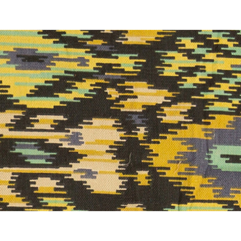 Flatweave Wool Ikat Area Rug in Multi