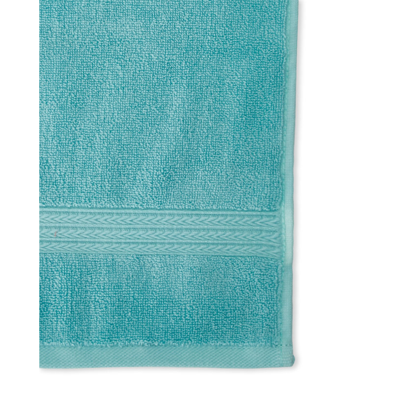Ensemble de serviettes 6 pièces 100% coton, Aigue-marine