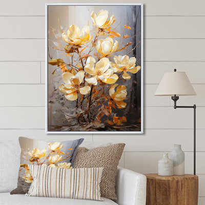 Golden Splendor Magnolias sur toile
