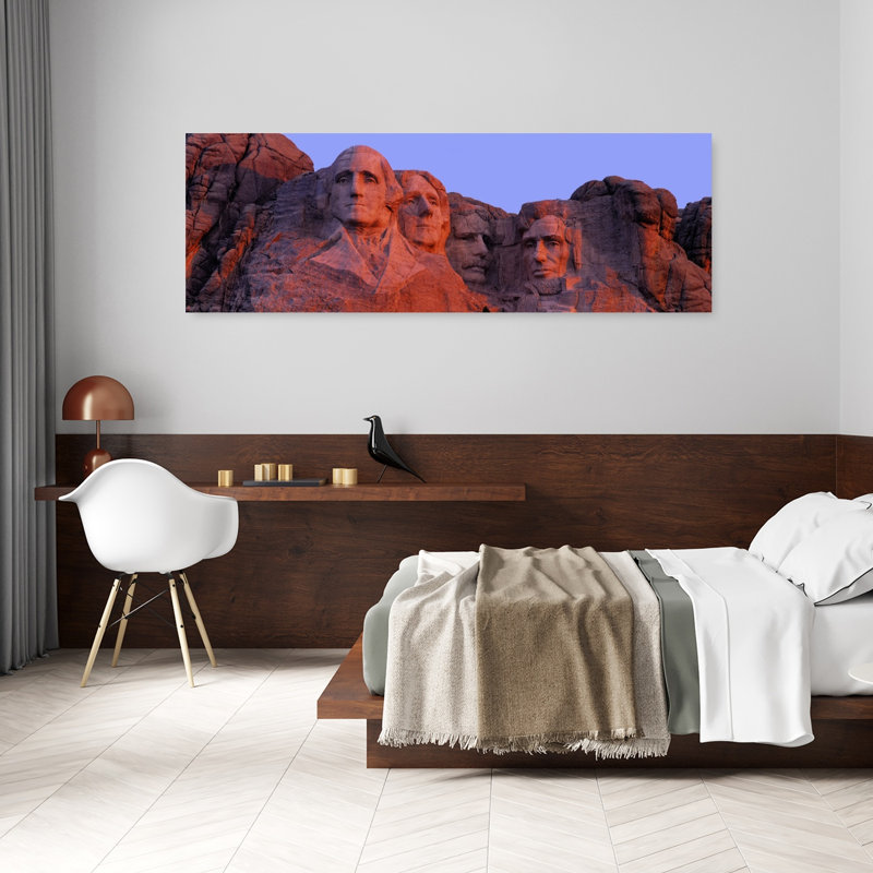 États-Unis, Dakota du Sud, Mont Rushmore, art abstrait contemporain, art mural paysage, H 20 po x l 60 po