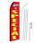 Double Sided 144'' H x 30'' W Polyester Flag Set