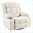 Recliners Power Lift Chair with Extended Footrest, Cup Holders, Side Pockets &amp; Remote | Classic Style | Light Gray | Snowflake Velvet-922864294