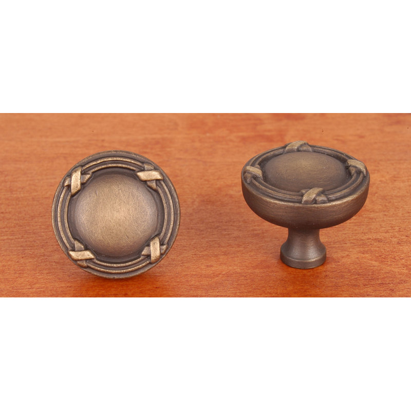 CK Series 1 1/4" Diameter Mushroom Knob, Antique English
