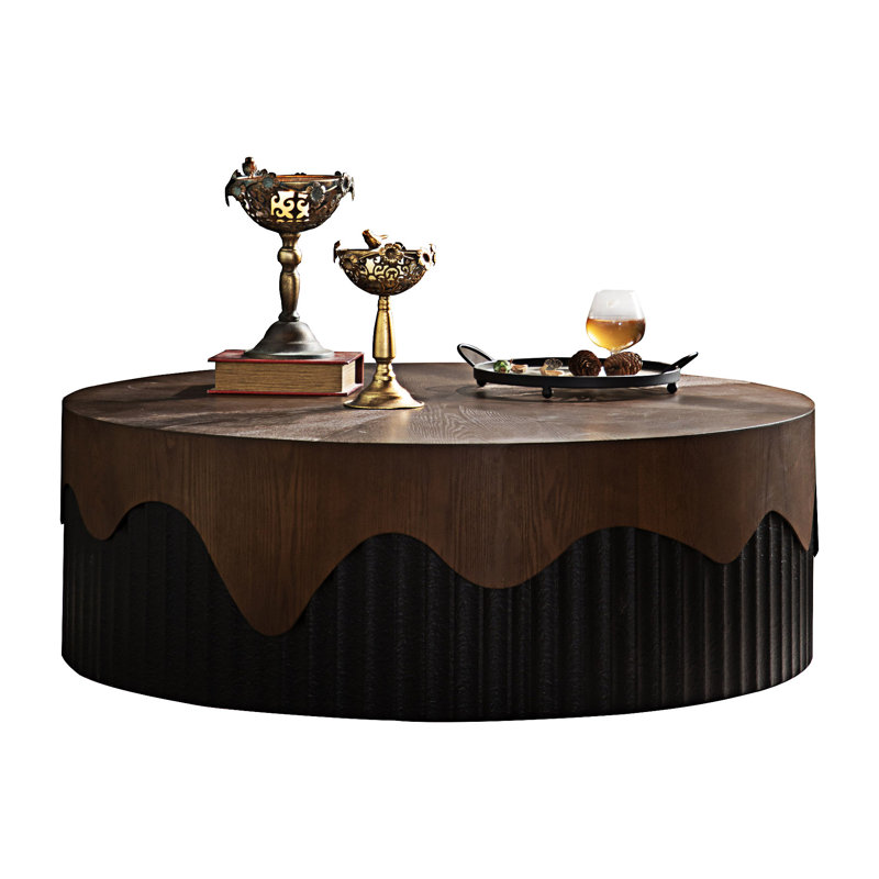 Round Wood Coffee Table