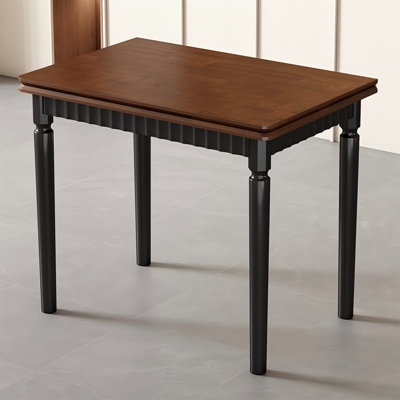 31.50"Modern Extendable Foldable Rectangular Solid Wood Dining Table