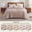 Ensemble de couette réversible 3 pièces Bedsure Queen size à carreaux vichy en polyester avec rembourrage en microfibre, bleu, literie toutes saisons-134406159-138099037