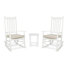 Ashbury Outdoor Solid Wood Porch Rocking Chair With Side Table And Cushion Set