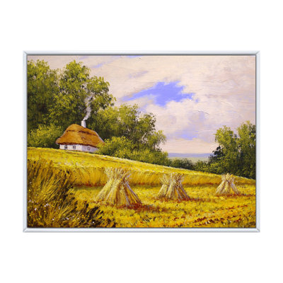 " Little House In The Countryside During Harvest "