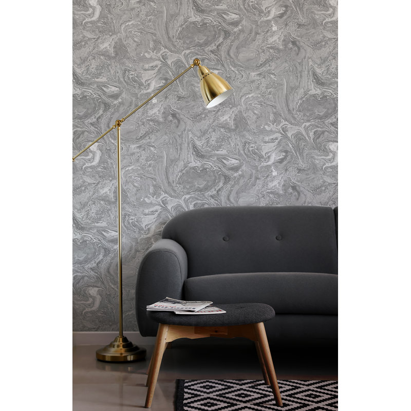Matte Wallpaper Roll, Grey