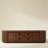 Farmhouse Wooden TV Stand With Sliding Tambour Door For Tvs Up To 75", Fluted Media Console With Adjustable Storage, Golden Handle TV Cabinet With Cable Holes For Living Room-366433117
