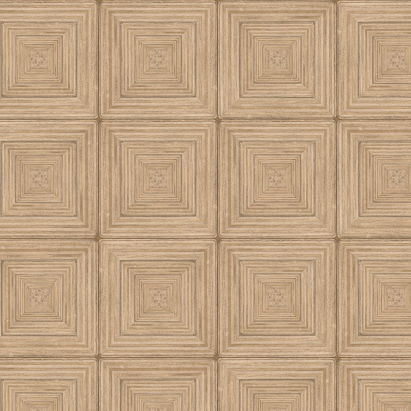 Rouleau de papier peint L 32,7 pi x l 20,5 po Hanry, Ocre / brun